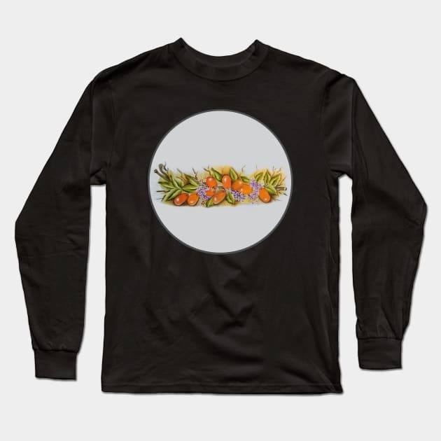 Fruits of Brazil Seriguela Long Sleeve T-Shirt by fadavieira